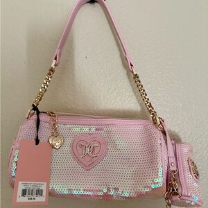 Juicy Couture Pink Sequin Shoulder Bag